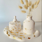 Luxe Ceramic Vase & Storage Jar Set – Gold Foil Decorative Home Accent
